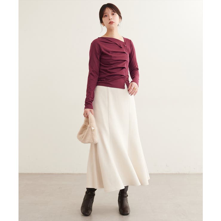 【natural couture】アシメボタンプルオーバー | NICE CLAUP / OLIVE des OLIVE　OUTLET | 詳細画像16 