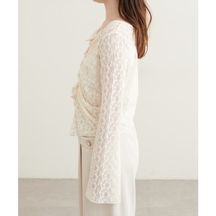 【natural couture】フロントタックデザインレースカーディガ… | NICE CLAUP / OLIVE des OLIVE　OUTLET | 詳細画像7 