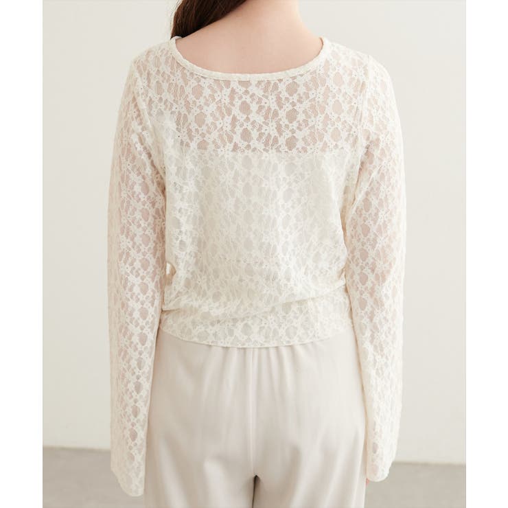 【natural couture】フロントタックデザインレースカーディガ… | NICE CLAUP / OLIVE des OLIVE　OUTLET | 詳細画像8 