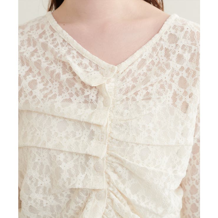 【natural couture】フロントタックデザインレースカーディガ… | NICE CLAUP / OLIVE des OLIVE　OUTLET | 詳細画像9 