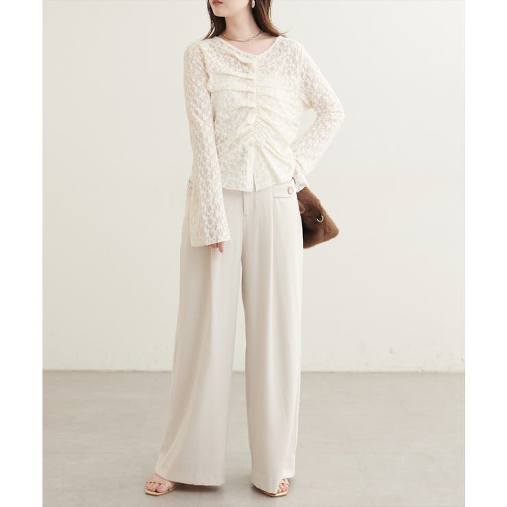 【natural couture】フロントタックデザインレースカーディガ… | NICE CLAUP / OLIVE des OLIVE　OUTLET | 詳細画像12 