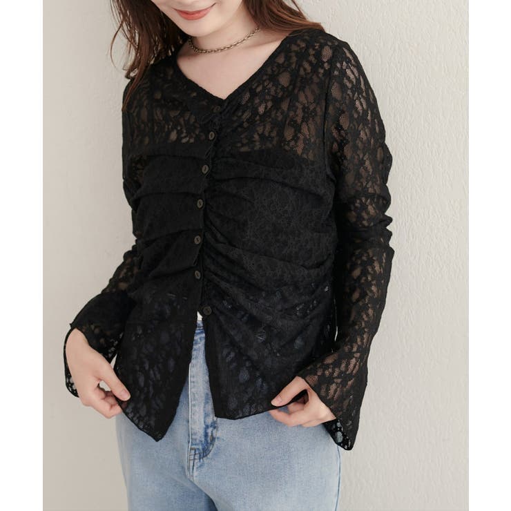 【natural couture】フロントタックデザインレースカーディガ… | NICE CLAUP / OLIVE des OLIVE　OUTLET | 詳細画像19 