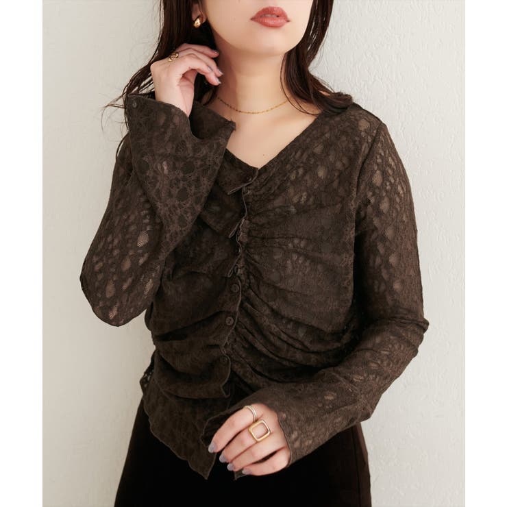 【natural couture】フロントタックデザインレースカーディガ… | NICE CLAUP / OLIVE des OLIVE　OUTLET | 詳細画像22 