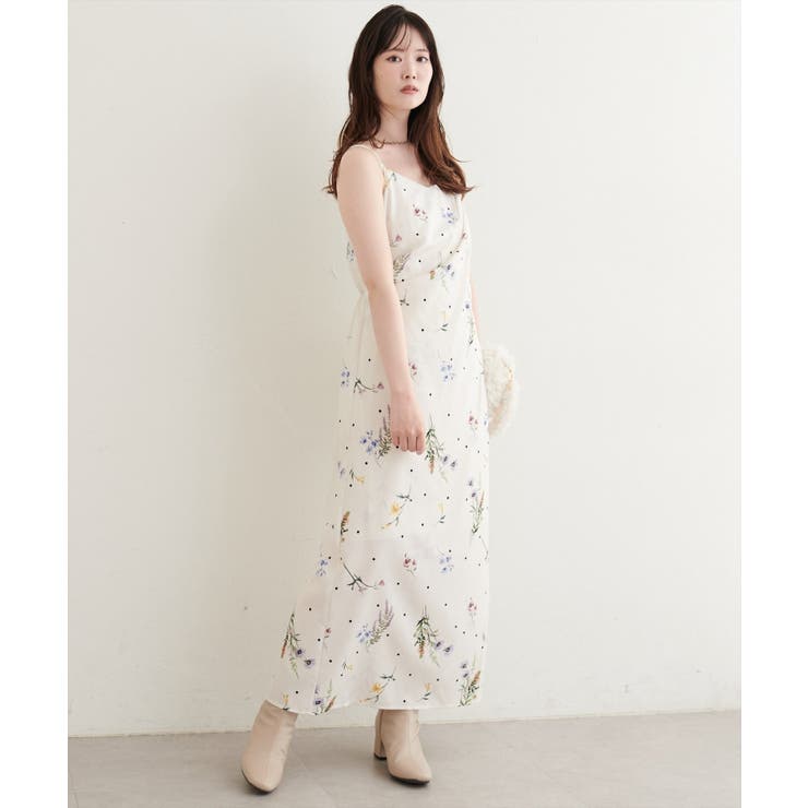 【one after another】オリジナル花柄キャミワンピース | NICE CLAUP / OLIVE des OLIVE　OUTLET | 詳細画像4 