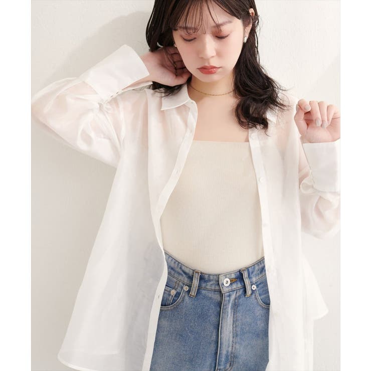 【natural couture】【sherbet line】バックフリルシアー… | NICE CLAUP / OLIVE des OLIVE　OUTLET | 詳細画像3 