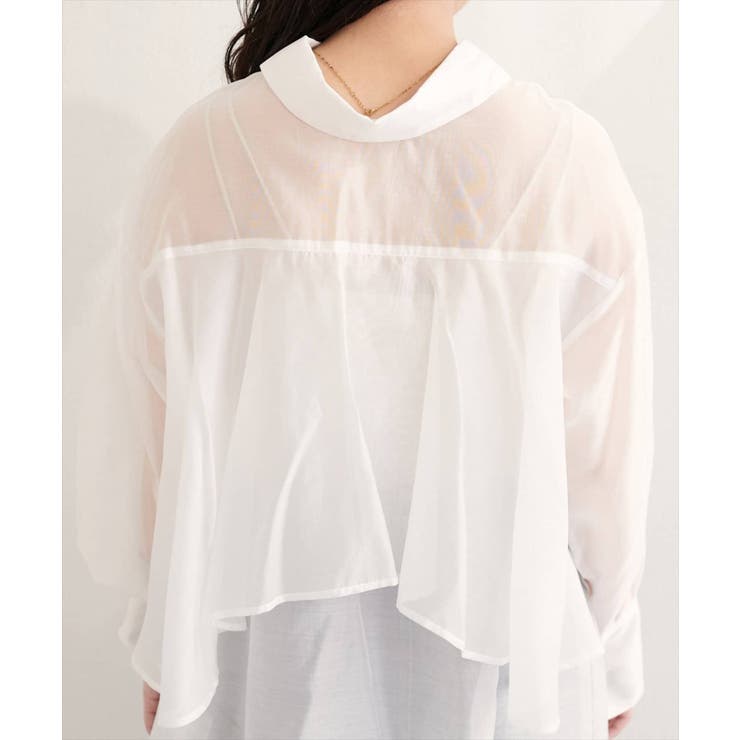 【natural couture】【sherbet line】バックフリルシアー… | NICE CLAUP / OLIVE des OLIVE　OUTLET | 詳細画像9 
