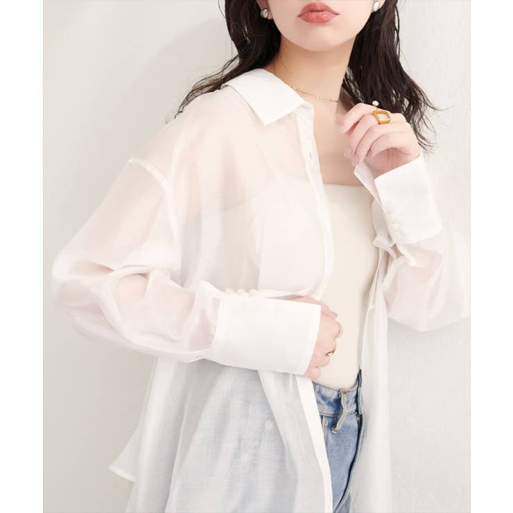 【natural couture】【sherbet line】バックフリルシアー… | NICE CLAUP / OLIVE des OLIVE　OUTLET | 詳細画像12 