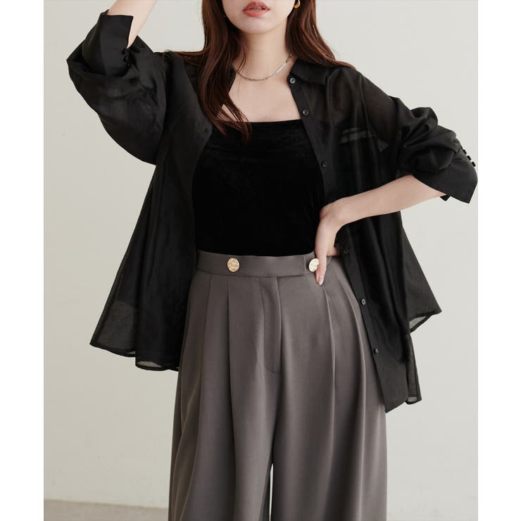 【natural couture】【sherbet line】バックフリルシアー… | NICE CLAUP / OLIVE des OLIVE　OUTLET | 詳細画像13 