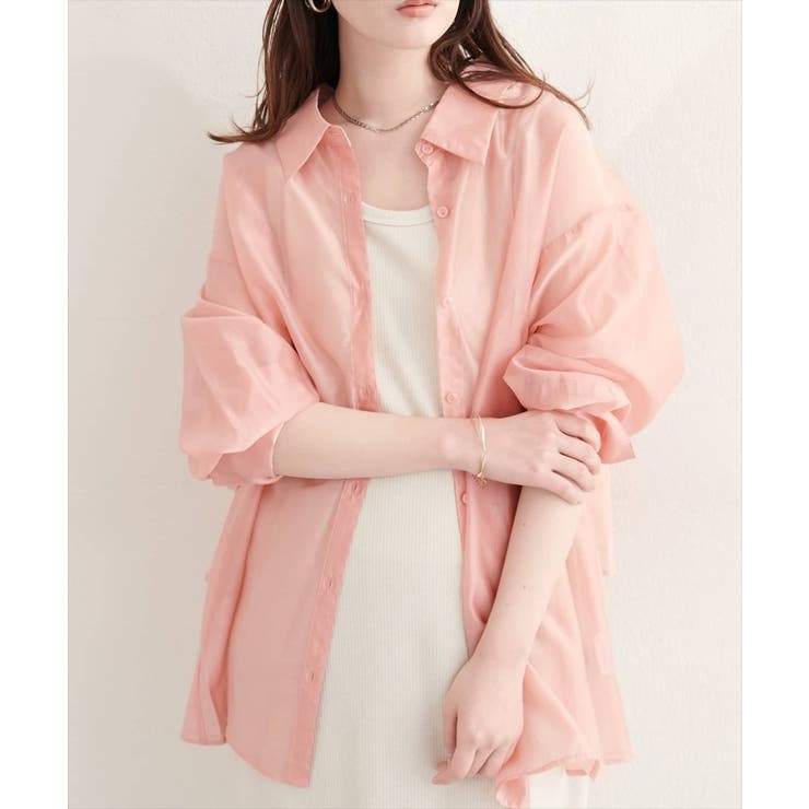 ピンク | 【natural couture】【sherbet line】バックフリルシアー… | NICE CLAUP / OLIVE des OLIVE　OUTLET