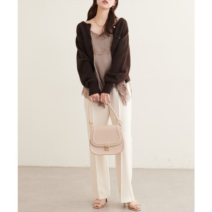 【natural couture】ランダムヘムサテンレースキャミ | NICE CLAUP / OLIVE des OLIVE　OUTLET | 詳細画像19 