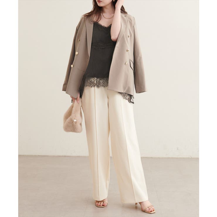 【natural couture】ランダムヘムサテンレースキャミ | NICE CLAUP / OLIVE des OLIVE　OUTLET | 詳細画像26 