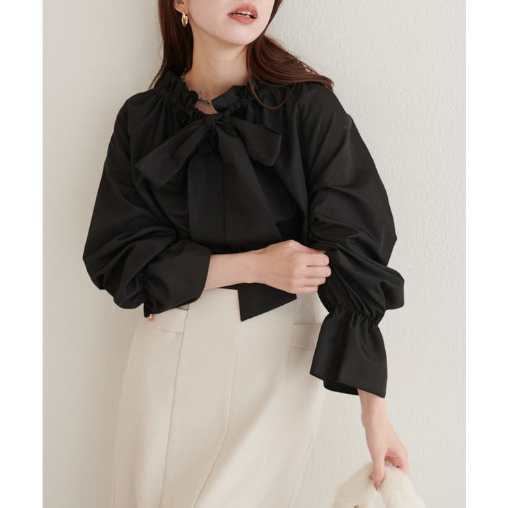 【natural couture】2WAYリボン衿ブラウス | NICE CLAUP / OLIVE des OLIVE　OUTLET | 詳細画像12 