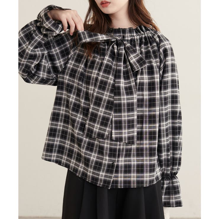 【natural couture】2WAYリボン衿ブラウス | NICE CLAUP / OLIVE des OLIVE　OUTLET | 詳細画像21 
