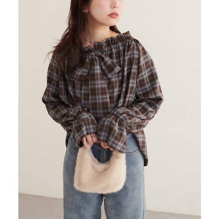 【natural couture】2WAYリボン衿ブラウス | NICE CLAUP / OLIVE des OLIVE　OUTLET | 詳細画像29 