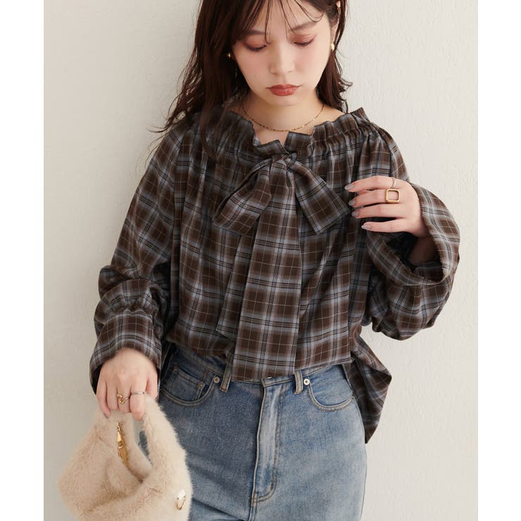 【natural couture】2WAYリボン衿ブラウス | NICE CLAUP / OLIVE des OLIVE　OUTLET | 詳細画像30 
