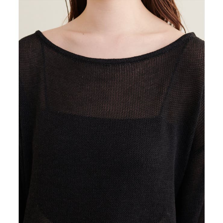 【natural couture】透かし編みボートネックプルオーバー | NICE CLAUP / OLIVE des OLIVE　OUTLET | 詳細画像9 
