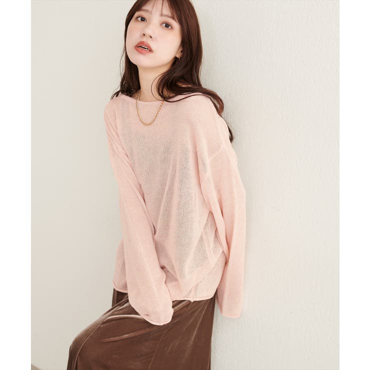 【natural couture】透かし編みボートネックプルオーバー | NICE CLAUP / OLIVE des OLIVE　OUTLET | 詳細画像26 