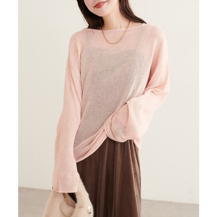 【natural couture】透かし編みボートネックプルオーバー | NICE CLAUP / OLIVE des OLIVE　OUTLET | 詳細画像27 