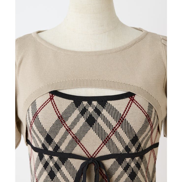 【one after another】ボレロsetチェックキャミニット | NICE CLAUP / OLIVE des OLIVE　OUTLET | 詳細画像8 