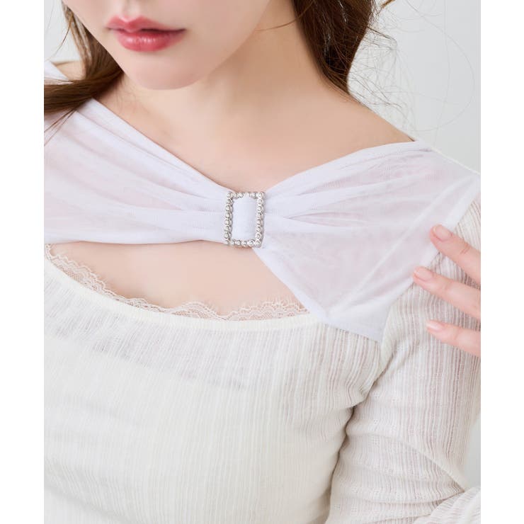 【one after another】バックル付きテレコトップス | NICE CLAUP / OLIVE des OLIVE　OUTLET | 詳細画像7 