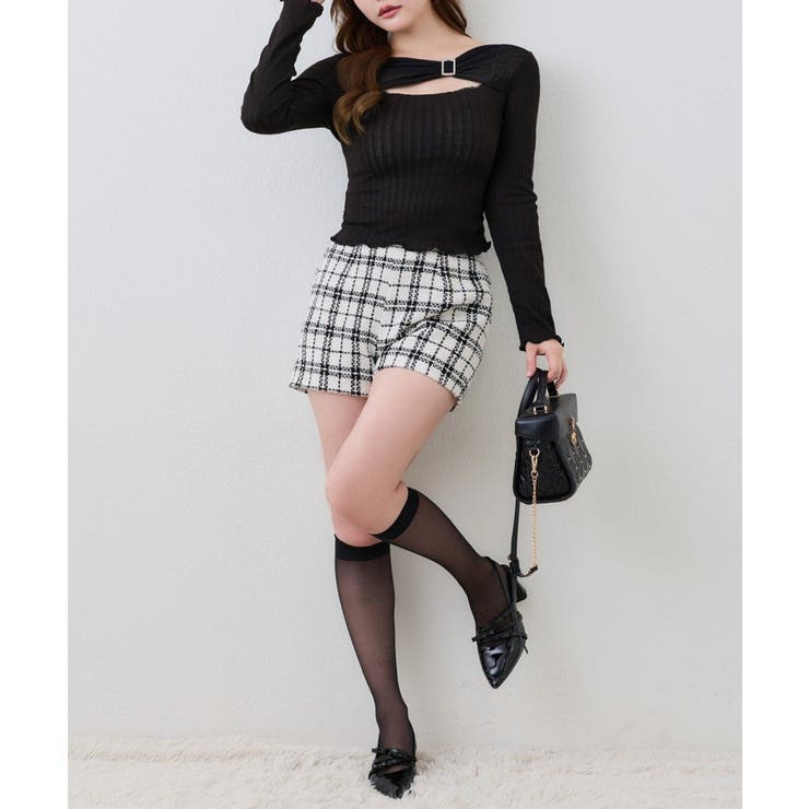 【one after another】バックル付きテレコトップス | NICE CLAUP / OLIVE des OLIVE　OUTLET | 詳細画像4 