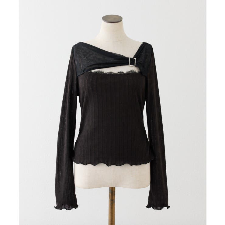 【one after another】バックル付きテレコトップス | NICE CLAUP / OLIVE des OLIVE　OUTLET | 詳細画像16 