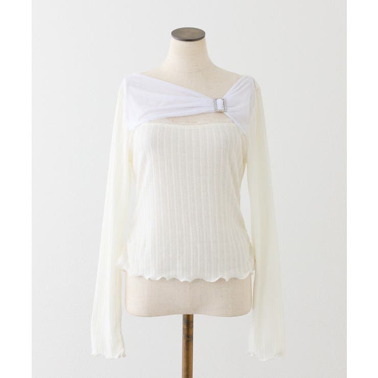 【one after another】バックル付きテレコトップス | NICE CLAUP / OLIVE des OLIVE　OUTLET | 詳細画像17 