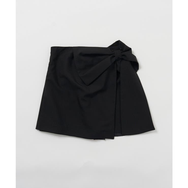 【one after another】ビッグリボンミニスカート | NICE CLAUP / OLIVE des OLIVE　OUTLET | 詳細画像2 