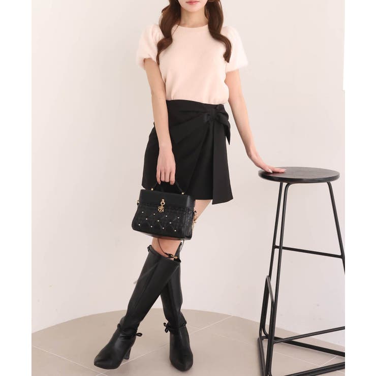 【one after another】ビッグリボンミニスカート | NICE CLAUP / OLIVE des OLIVE　OUTLET | 詳細画像10 