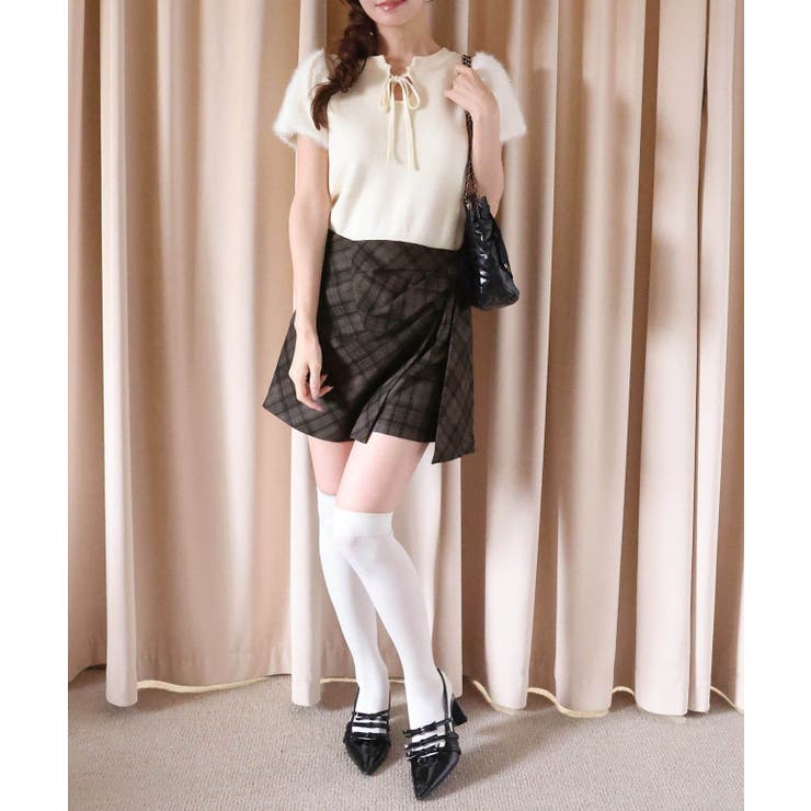 【one after another】ビッグリボンミニスカート | NICE CLAUP / OLIVE des OLIVE　OUTLET | 詳細画像20 