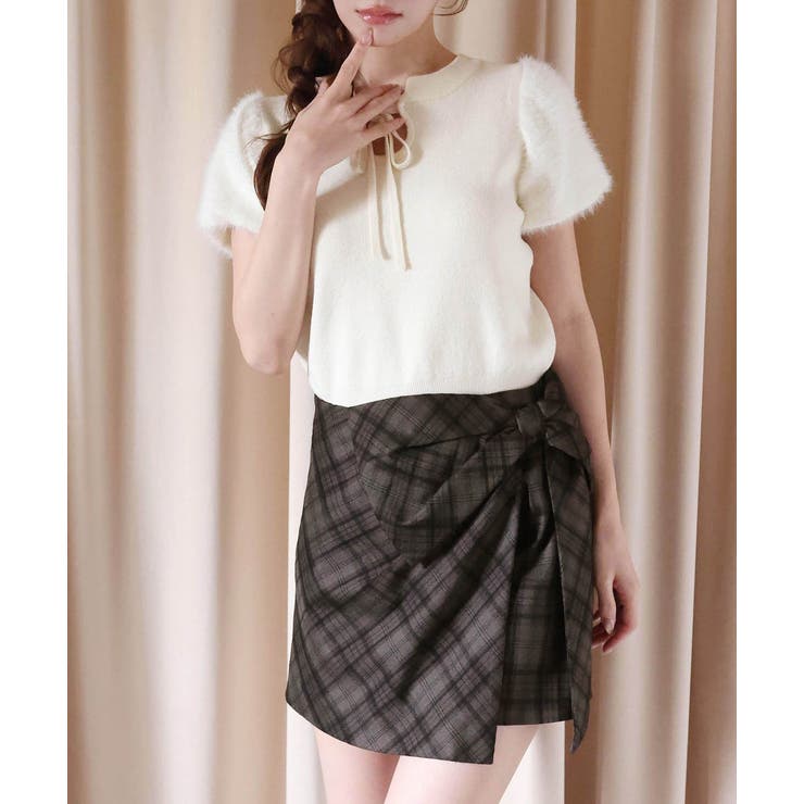 【one after another】ビッグリボンミニスカート | NICE CLAUP / OLIVE des OLIVE　OUTLET | 詳細画像22 