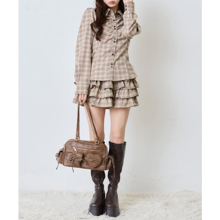 【one after another】【セットアップ可能】フロントギャザーシャツ | NICE CLAUP / OLIVE des OLIVE　OUTLET | 詳細画像18 