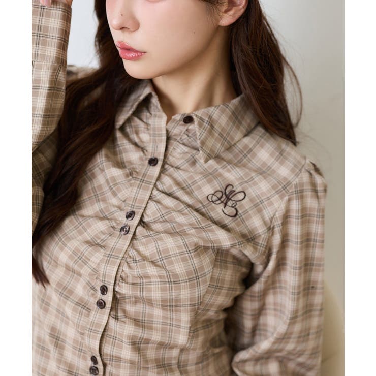 【one after another】【セットアップ可能】フロントギャザーシャツ | NICE CLAUP / OLIVE des OLIVE　OUTLET | 詳細画像21 