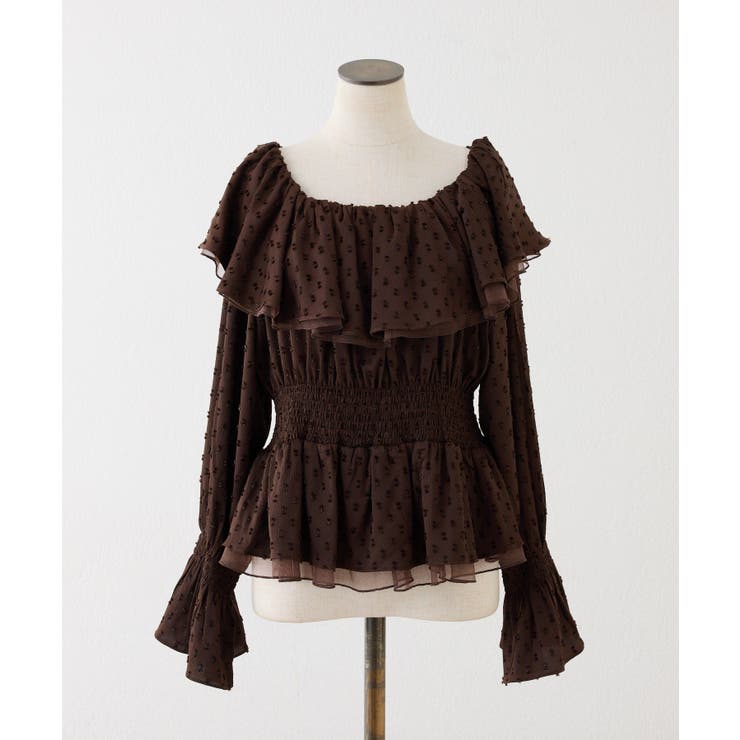 【one after another】ラッフルシャーリングブラウス | NICE CLAUP / OLIVE des OLIVE　OUTLET | 詳細画像15 