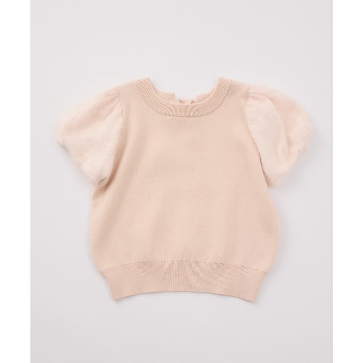 【one after another】前後2way袖フェザー半袖ニット | NICE CLAUP / OLIVE des OLIVE　OUTLET | 詳細画像8 