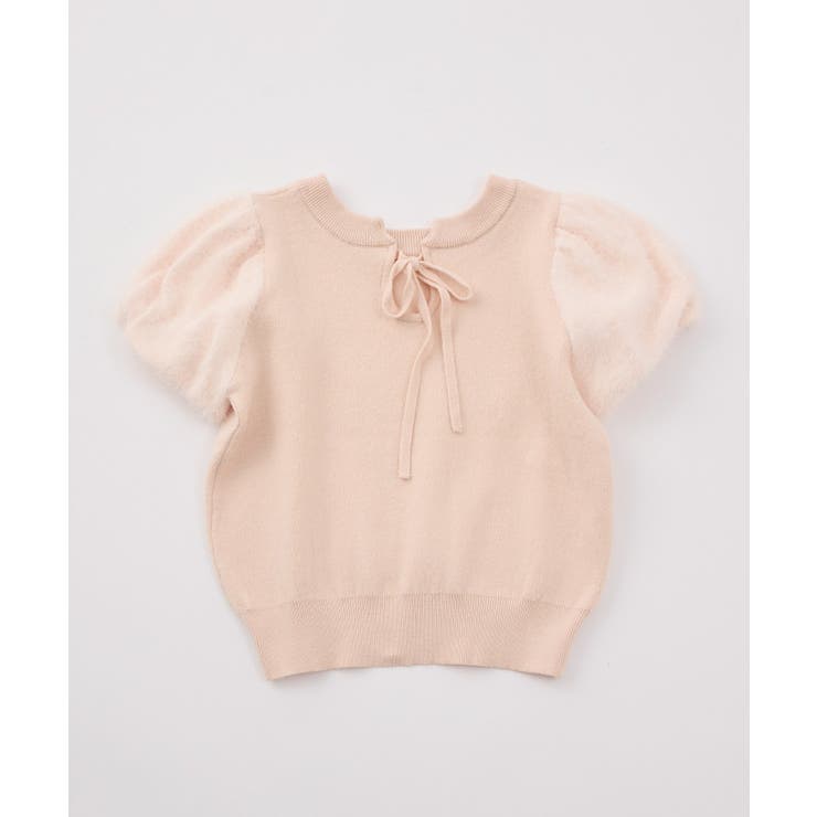 【one after another】前後2way袖フェザー半袖ニット | NICE CLAUP / OLIVE des OLIVE　OUTLET | 詳細画像9 