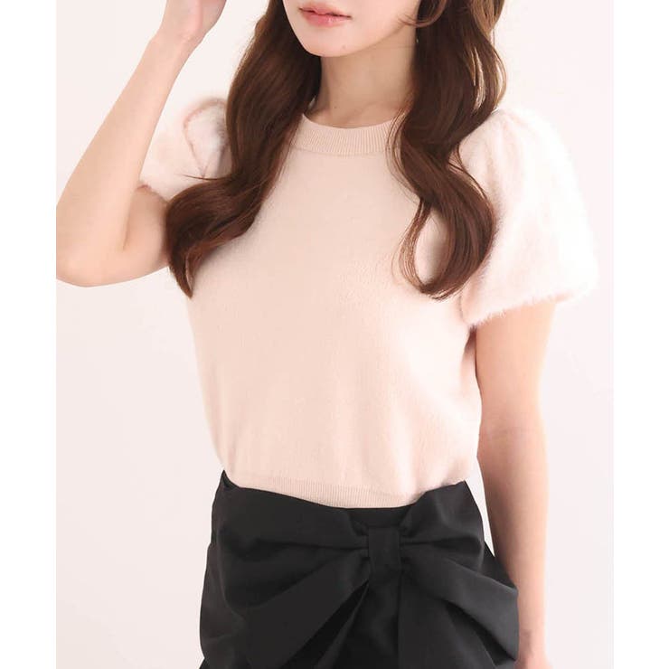 【one after another】前後2way袖フェザー半袖ニット | NICE CLAUP / OLIVE des OLIVE　OUTLET | 詳細画像13 