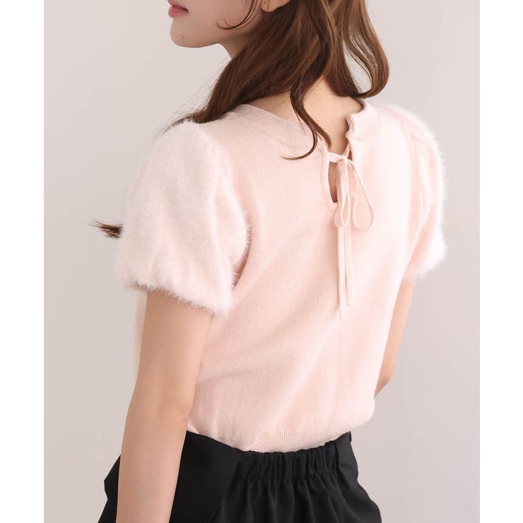 【one after another】前後2way袖フェザー半袖ニット | NICE CLAUP / OLIVE des OLIVE　OUTLET | 詳細画像14 