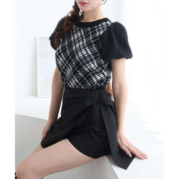 【one after another】前後2way袖フェザー半袖ニット | NICE CLAUP / OLIVE des OLIVE　OUTLET | 詳細画像19 