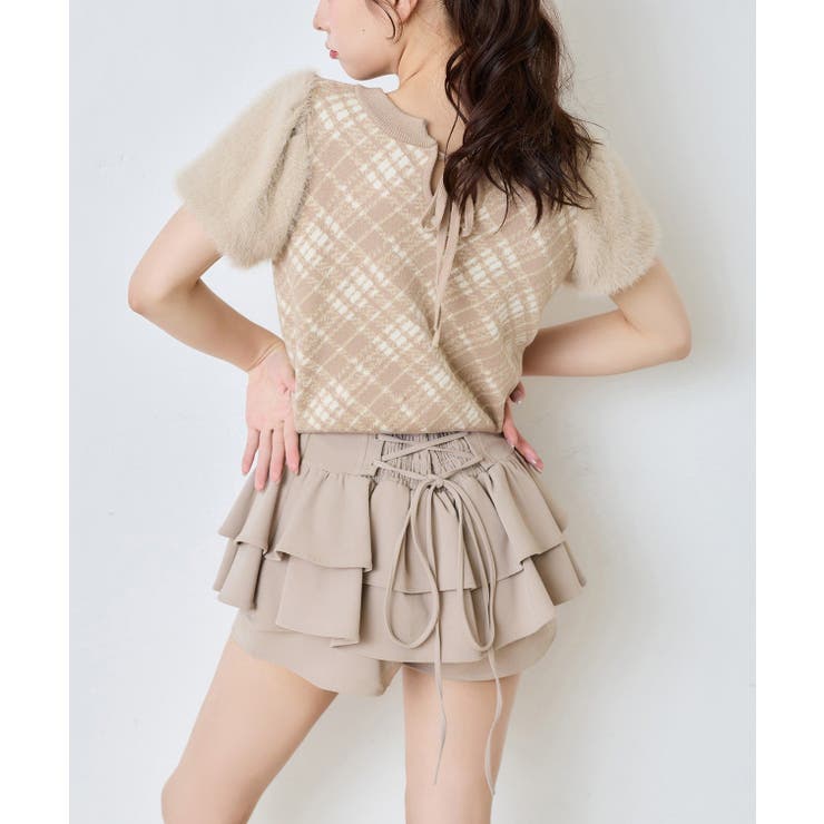 【one after another】前後2way袖フェザー半袖ニット | NICE CLAUP / OLIVE des OLIVE　OUTLET | 詳細画像35 
