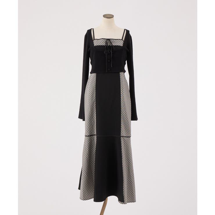 【one after another】【SMサイズ展開】アンサンブル配色チェック… | NICE CLAUP / OLIVE des OLIVE　OUTLET | 詳細画像3 