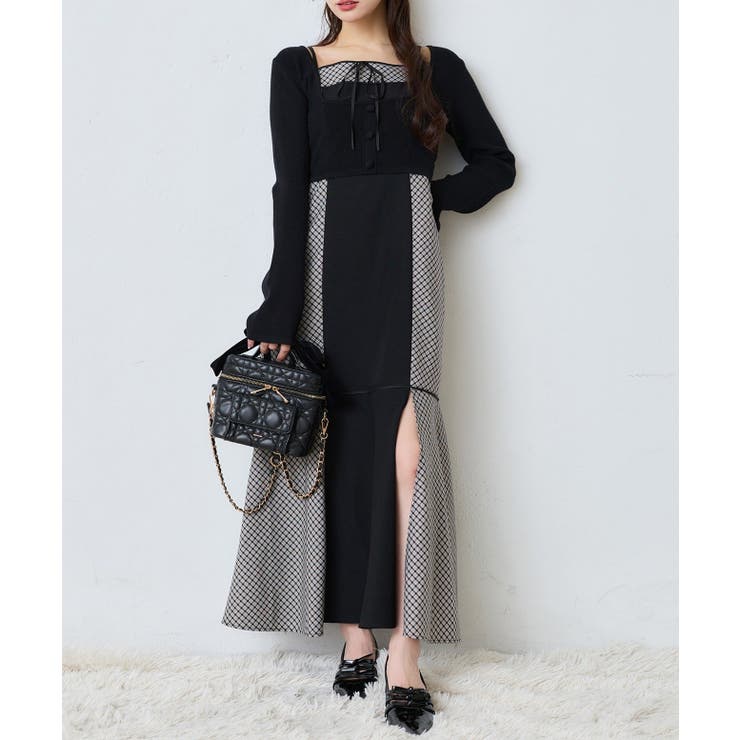 【one after another】【SMサイズ展開】アンサンブル配色チェック… | NICE CLAUP / OLIVE des OLIVE　OUTLET | 詳細画像6 