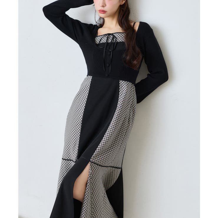 【one after another】【SMサイズ展開】アンサンブル配色チェック… | NICE CLAUP / OLIVE des OLIVE　OUTLET | 詳細画像11 