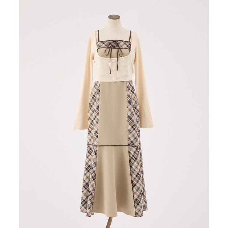 【one after another】【SMサイズ展開】アンサンブル配色チェック… | NICE CLAUP / OLIVE des OLIVE　OUTLET | 詳細画像14 