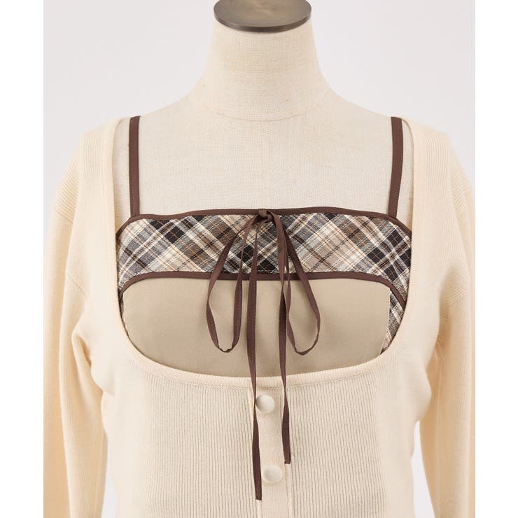 【one after another】【SMサイズ展開】アンサンブル配色チェック… | NICE CLAUP / OLIVE des OLIVE　OUTLET | 詳細画像17 