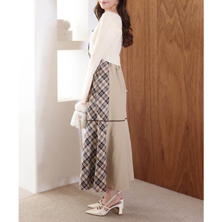 【one after another】【SMサイズ展開】アンサンブル配色チェック… | NICE CLAUP / OLIVE des OLIVE　OUTLET | 詳細画像34 
