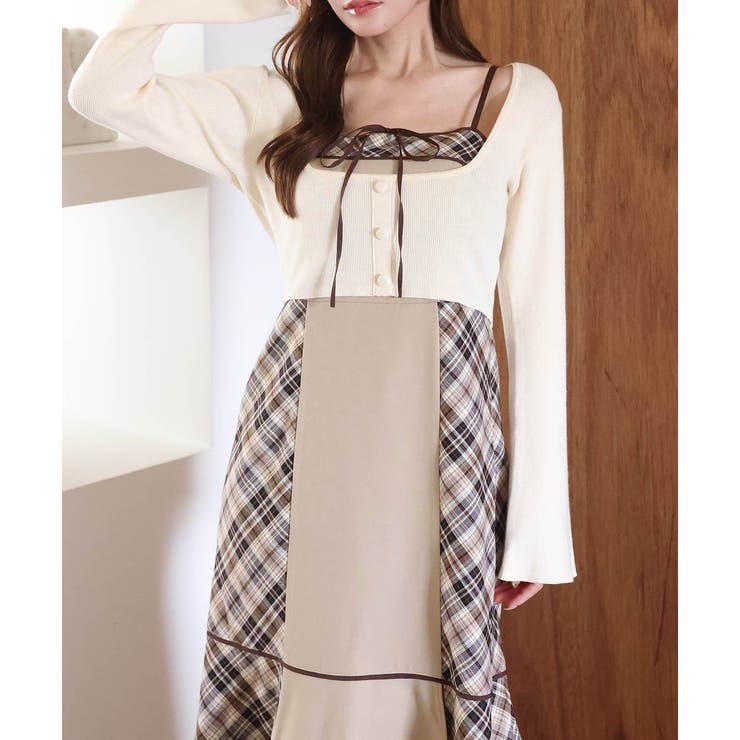 【one after another】【SMサイズ展開】アンサンブル配色チェック… | NICE CLAUP / OLIVE des OLIVE　OUTLET | 詳細画像38 