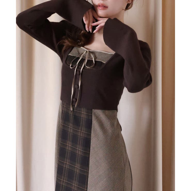 【one after another】【SMサイズ展開】アンサンブル配色チェック… | NICE CLAUP / OLIVE des OLIVE　OUTLET | 詳細画像39 