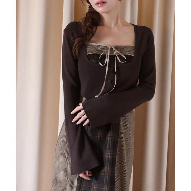 【one after another】【SMサイズ展開】アンサンブル配色チェック… | NICE CLAUP / OLIVE des OLIVE　OUTLET | 詳細画像40 