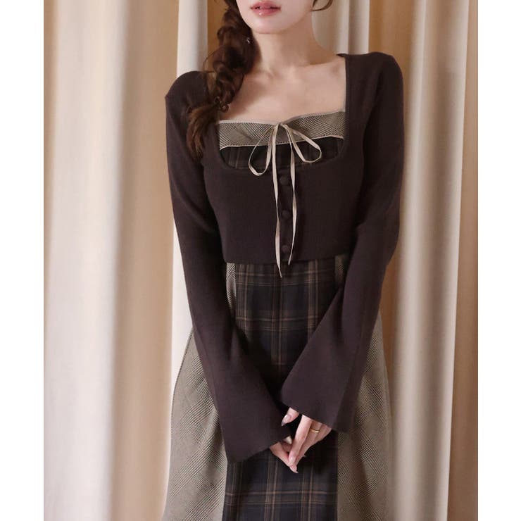 【one after another】【SMサイズ展開】アンサンブル配色チェック… | NICE CLAUP / OLIVE des OLIVE　OUTLET | 詳細画像41 